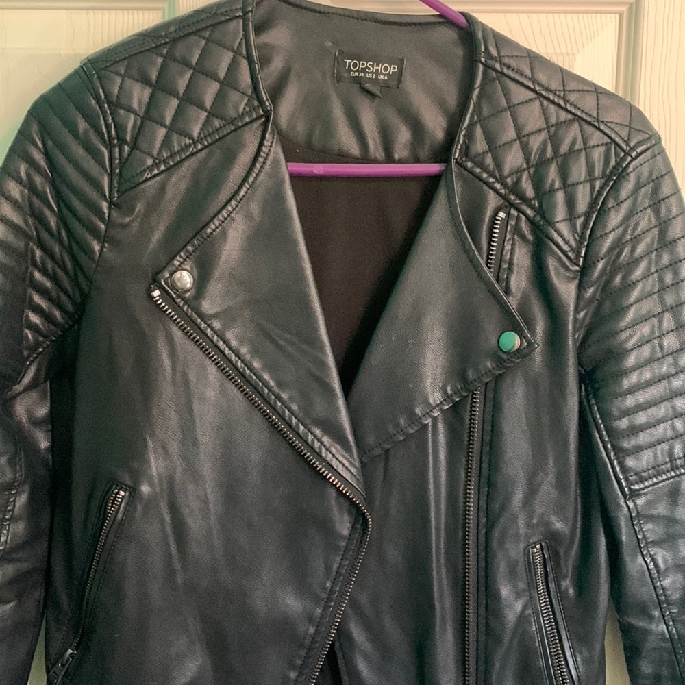 Top shop leather jacket